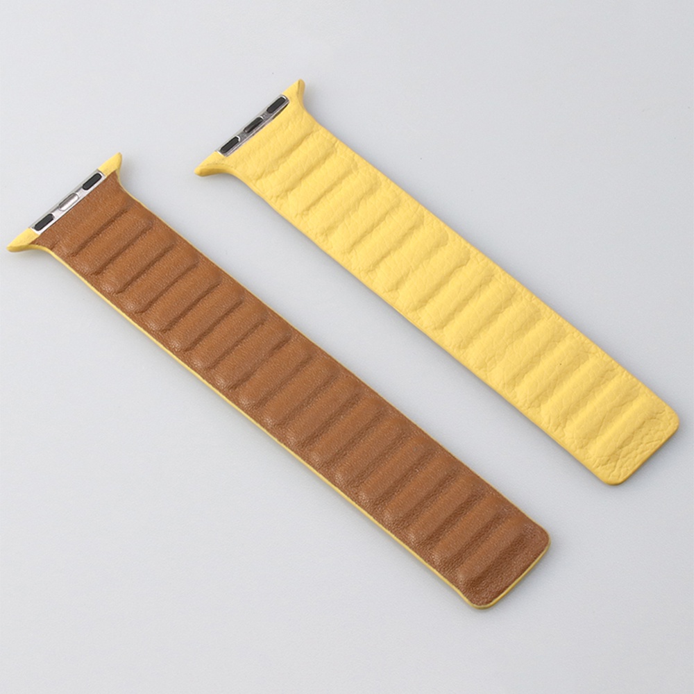 Dây Đeo Bằng Da Có Nam Châm Cho Đồng Hồ Thông Minh Apple Watch 45mm 41mm 44mm 40mm 40mm iWatch Ultar 49mm 8 7 6 SE 5 4 42mm