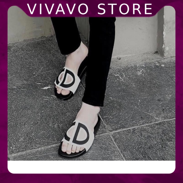 Dép nam thời trang quai ngang CD ,hàng sẵn kho đủ màu - FREE SHIP