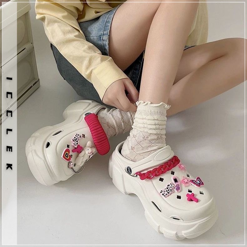 ICCLEK dép cross dép sandal nữ dép bánh mì nữ Thoải mái 32zDDX072503