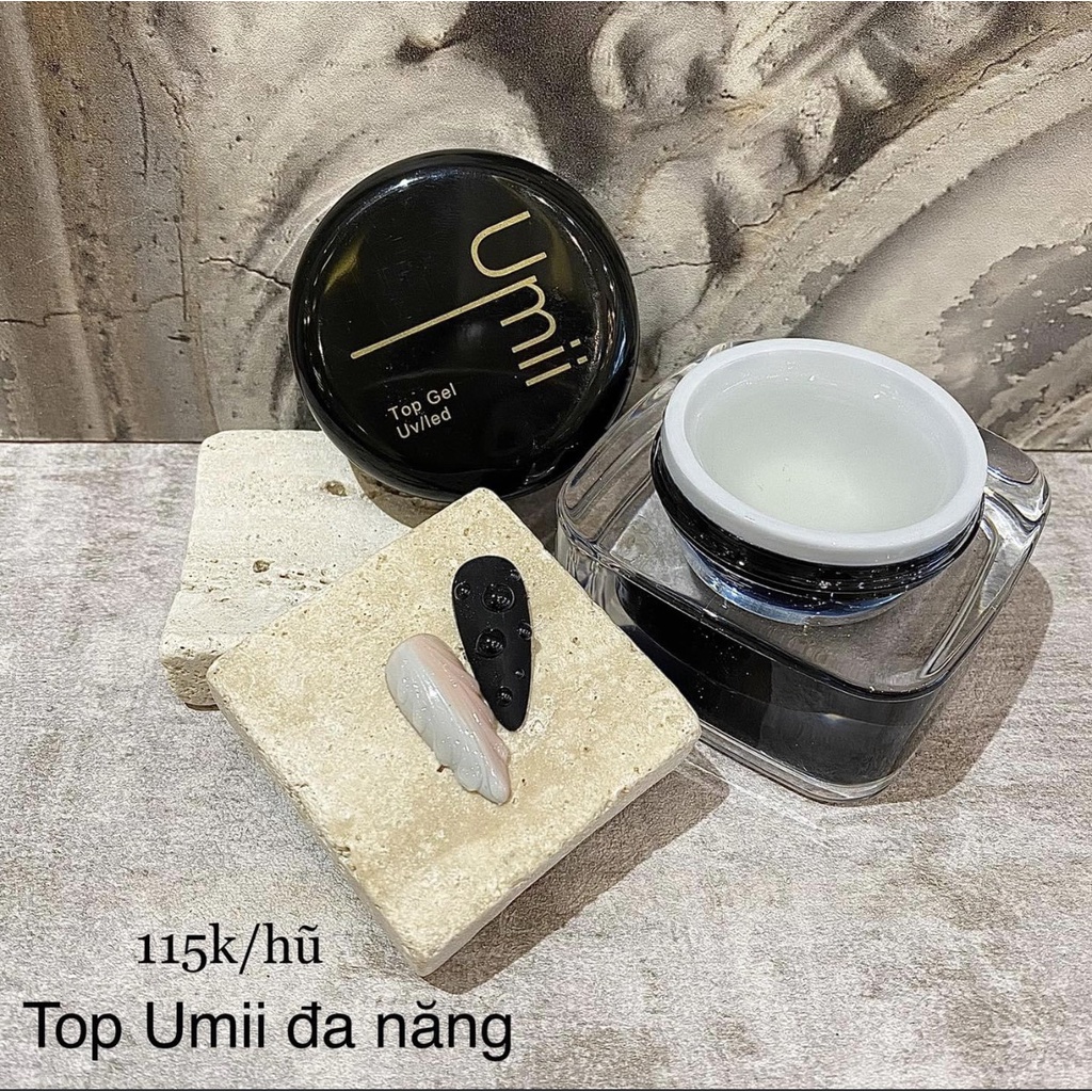 Base top cứng móng top lì Umi đen- base top-đồ nails nhật quyên