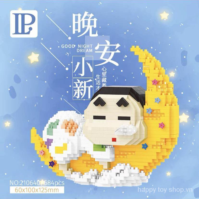 Bộ Đồ Chơi Lắp Ráp Lego Nhân Vật Hoạt Hình Cậu Bé Bút Chì Shin-Chan Mini