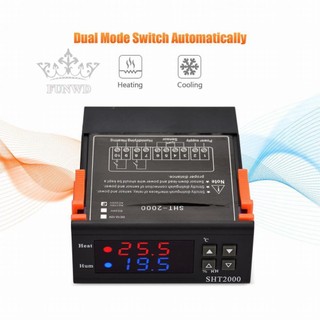 【FUNWD】SHT2000 Intelligent Digital Display Temperature Humidity Controller Thermostat