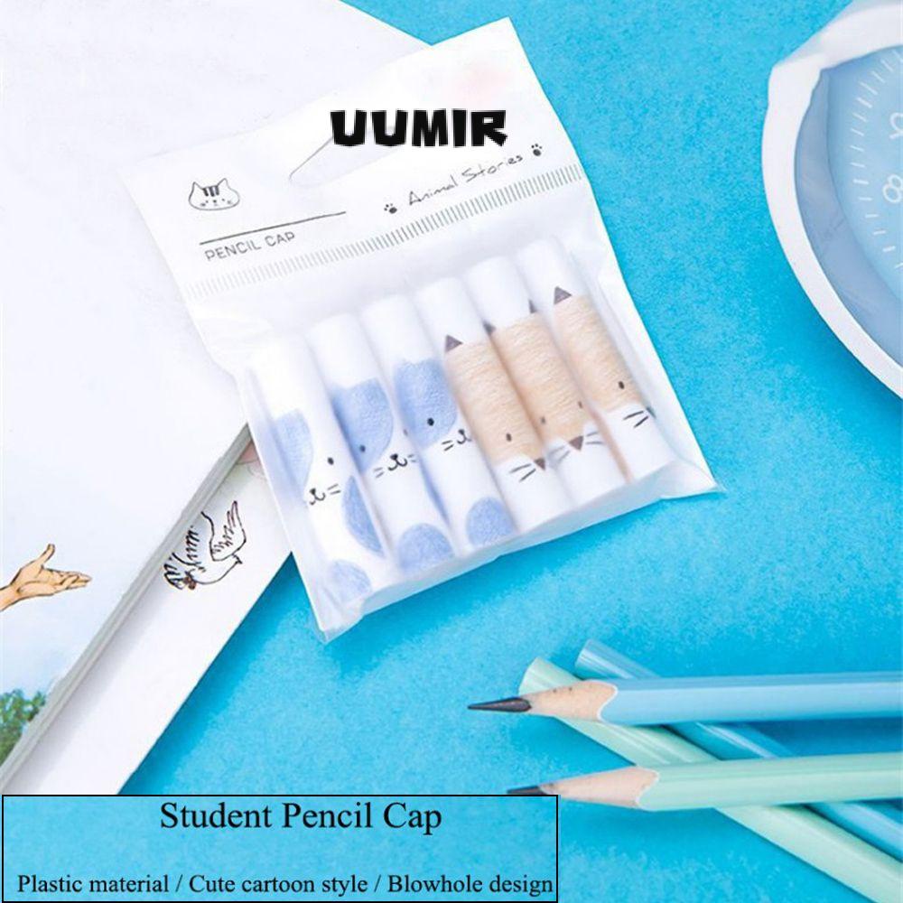 UUMIR Set 6 Nắp Đậy Bút Chì Siêu Bền Tiện Dụng