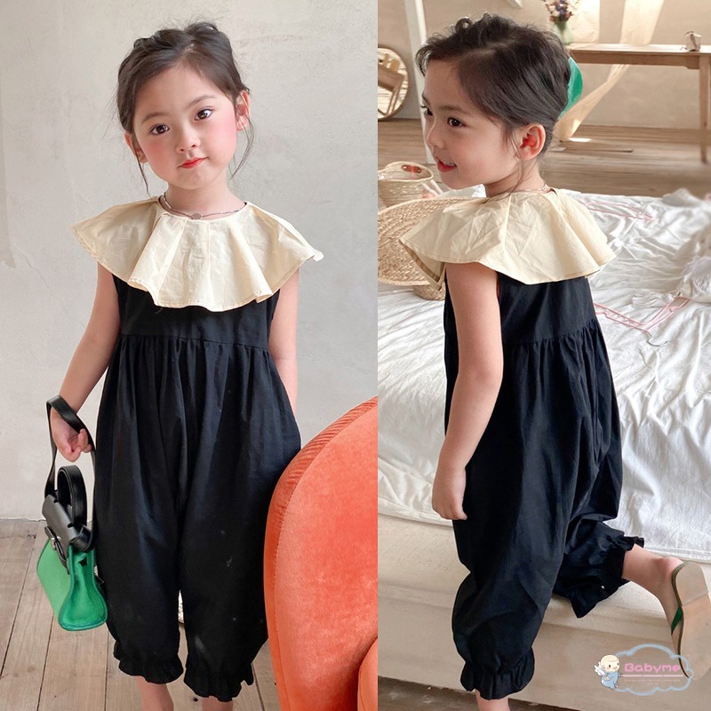 Bộ Áo Liền Quần Không Tay Màu Sắc Dành Cho Bé Gái 3-8 Tuổi