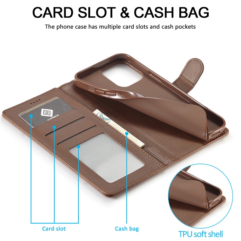 Bao Da Điện Thoại Siêu Mỏng Có Khóa Từ Tính Cho Samsung Note20 Ultra Note 10 Note9 Note8
