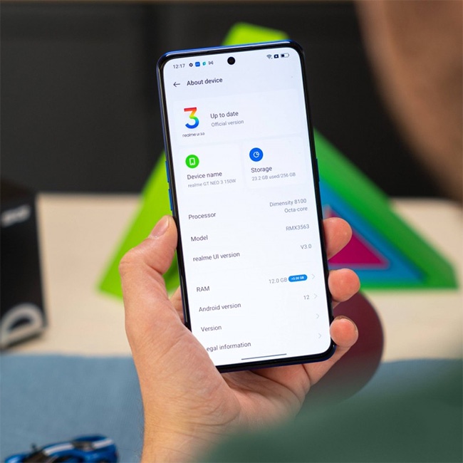 Điện thoại Realme GT Neo 3 , sạc nhanh  -