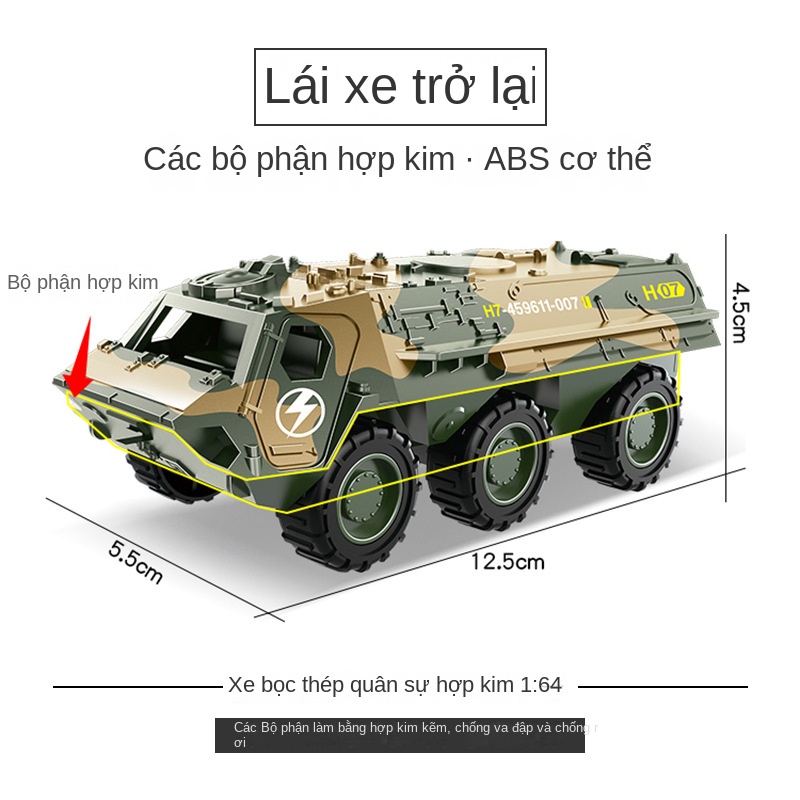 Mô Hình Xe Tăng Quân Đội Bằng Hợp Kim Dành Cho Bé Trai