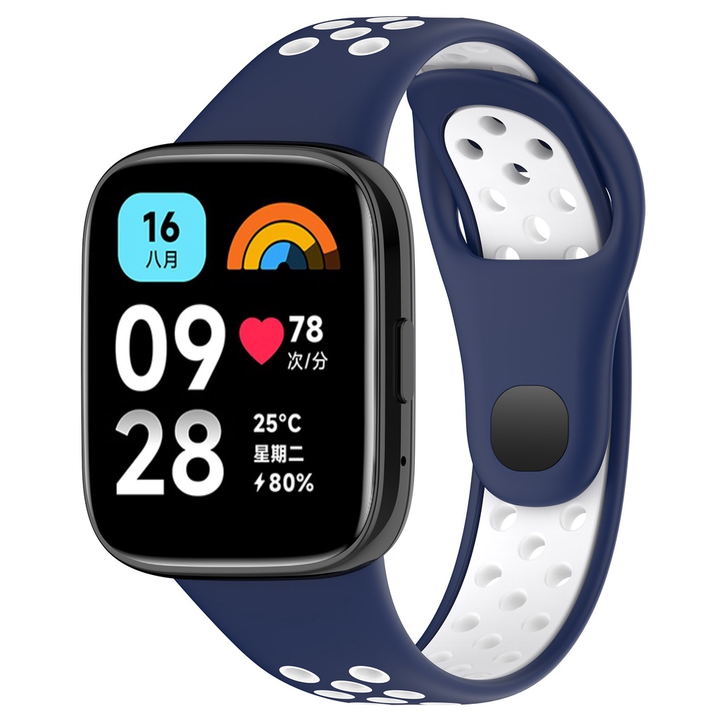 Dây đeo silicon cho xiaomi redmi watch 3 active soft liquid bracelet watch 3 lite sports breathability wrist band