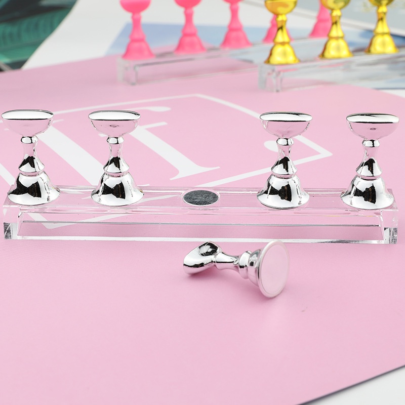 Set 5 chiếc đế gắn móng giả tập vẽ nail - đế nam châm gắn móng mẫu chuyên dụng SHERI