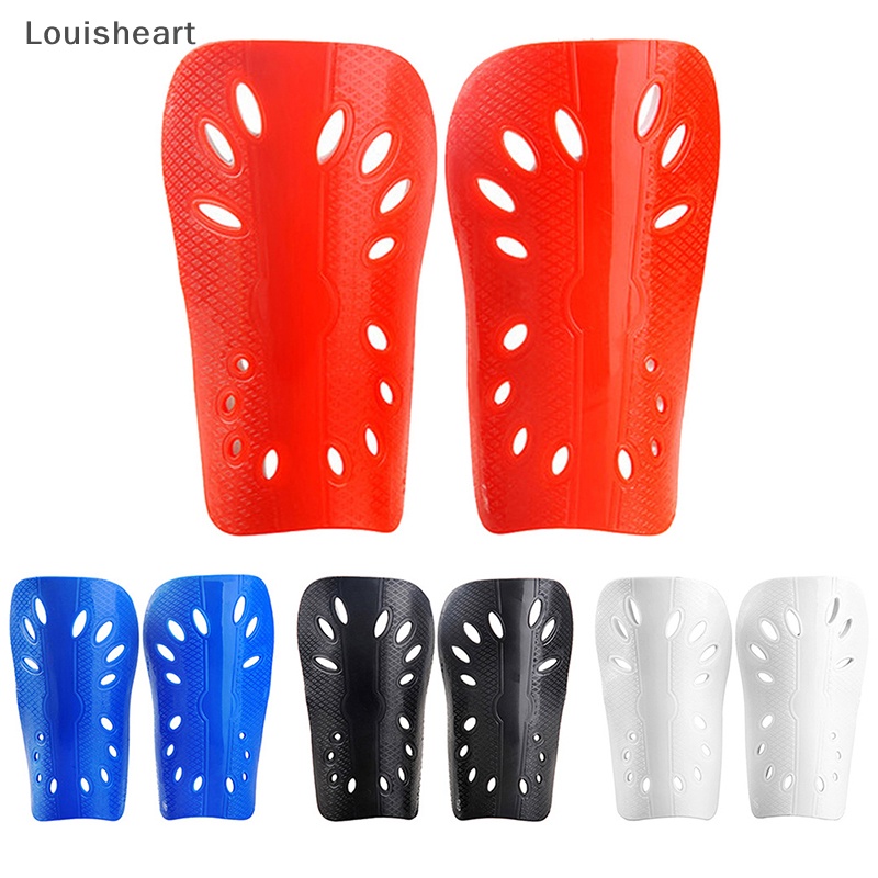 Louisheart 1 đôi bóng đá shin pads nhựa bóng đá bảo vệ chân cho trẻ em đồ bảo hộ người lớn thoáng khí shin guard tfg
