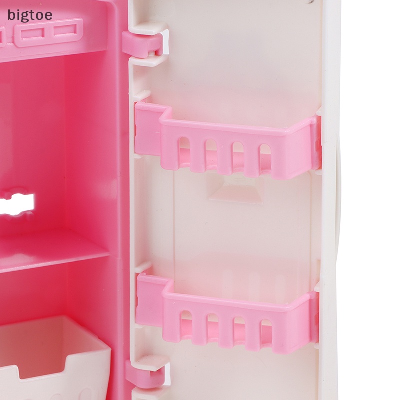Bigtoe 1/12 dollhouse miniature kitchen tủ lạnh nhựa cho phòng khách phụ kiện boutique