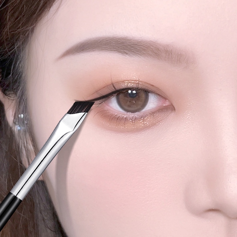 Jonbos sickle eyeliner brush flat bevel blade eyeliner brush lying silkworm brush eyebrow brush cọ trang điểm mắt cọ trang điểm cầm tay