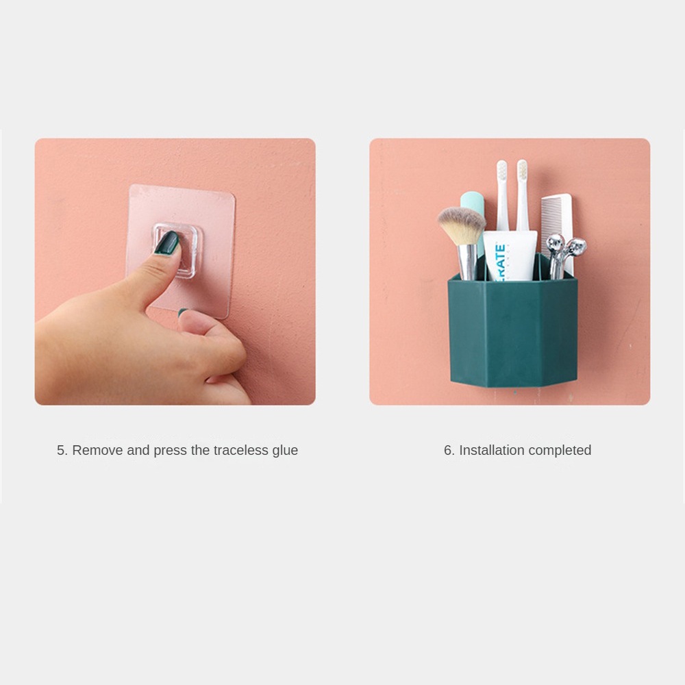 Giá Sắp Xếp Phòng Tắm Giá Treo Kem Đánh Răng Treo Tường Hộp Đựng Bàn Chải Đánh Răng Hộp Đựng Phòng Tắm Gia Đình Bàn Trang Điểm Giá Treo Đồ Trang Sức
