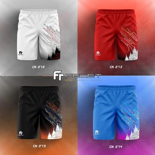 2023 new felet quần short cầu lông cn series seluar pendek nam nữ quần âu in 3d