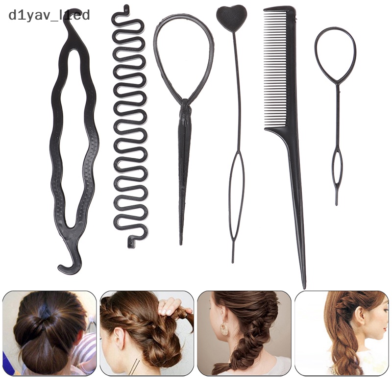 DD 6 cái/bộ trẻ em Curler tóc bện bảo trì Xoắn Ốc Xoắn Tóc công cụ tạo kiểu ED
