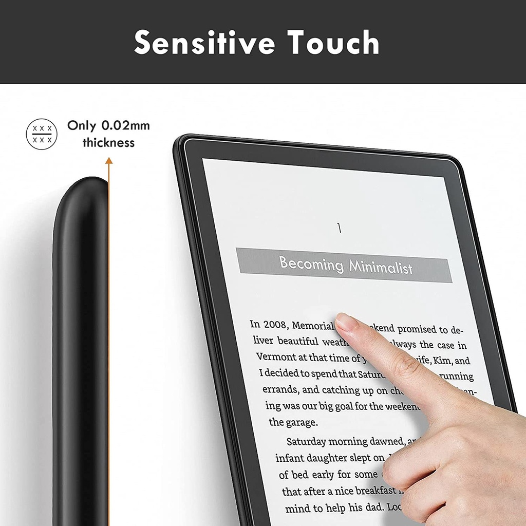 2 cái cho kindle paperwhite thế hệ thứ 11 2021 bảo vệ màn hình pet bảo vệ phim trong suốt cho 6,8 inch kindle paperwhite