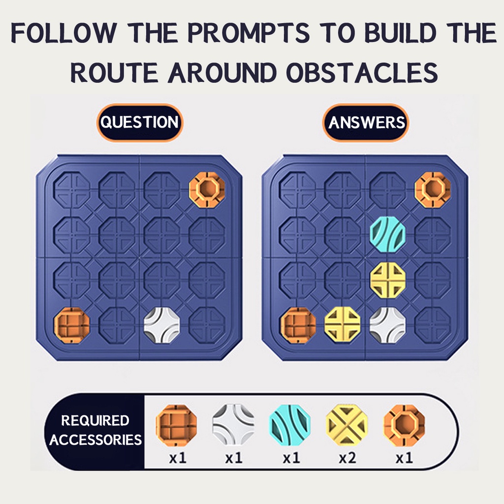 KIDS ROAD MAZE MONTESSORI LOGICAL ROAD BUILDER GAME ASSEMBLY BUILDING PUZZLE LEARNING EDUCATION TOYS FOR CHILDREN