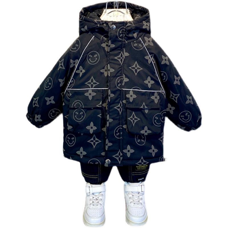 Áo Khoác Đệm Cotton Dày Dặn Phong Cách Mới 2023 Cho Bé Trai