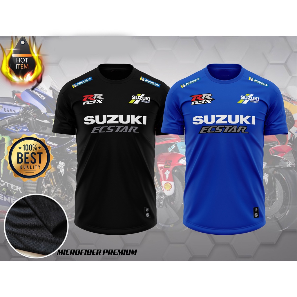 Microfiber chất lượng cao xe máy thể thao suzuki racing team balart graphic tee
