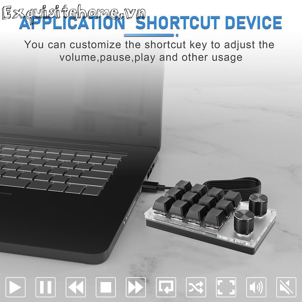 Bàn phím chơi game tùy chỉnh macro 12 phím + bàn phím cơ có thể lập trình
