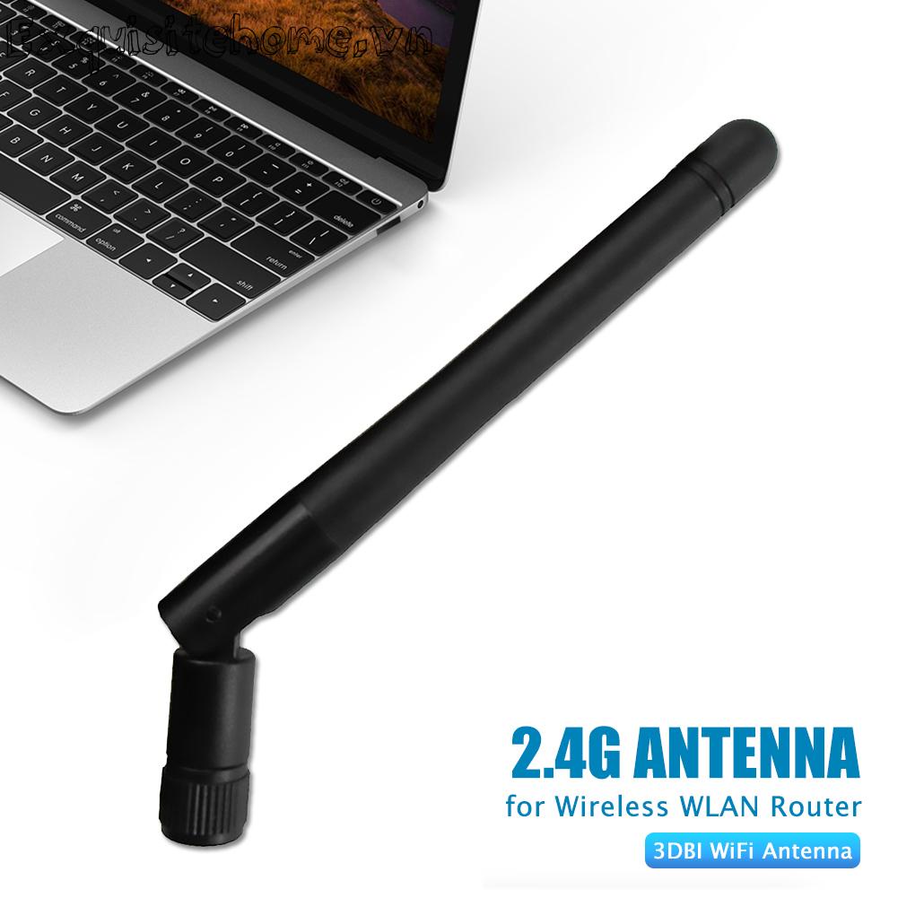 2.4ghz 3dbi wifi antenna sma nam băng tần kép trên không cho bộ định tuyến wlan không dây