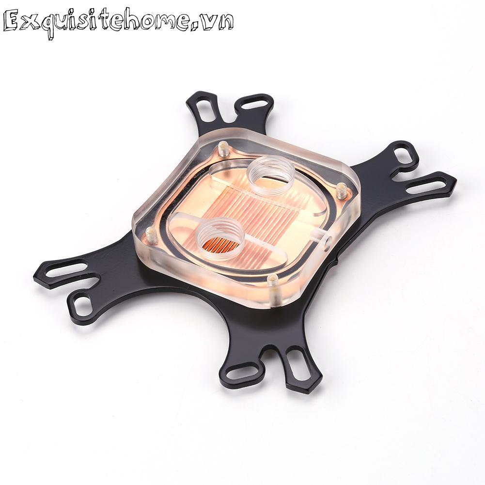 Cpu water block water cooler tản nhiệt làm mát máy tính cho intel amd + vít