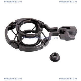 Peaceshells universal professional condenser microphone mic shock mount holder studio recording for large diaphram mic clip black.