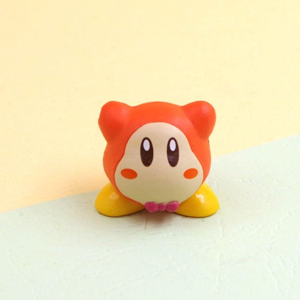 Mmluck kirby figurine doll, vật liệu tự làm hình anime, đồ chơi mô hình kirby ngôi sao hồng dễ thương pvc sưu tầm