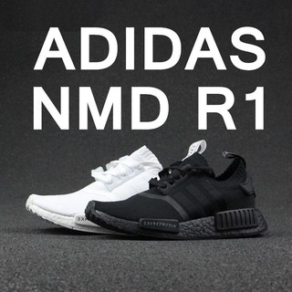 Giày Chạy Bộ Nhật Bản nmd r1 primeknit Trắng Đen