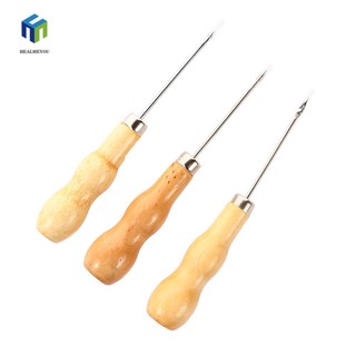 Healmeyou kim sửa giày 1 cái da thủ công vải khoan giày công cụ may máy khâu tay