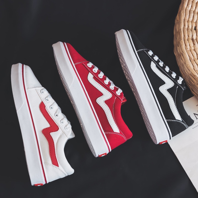Giày Thể Thao Vải Canvas Màu Đen Phong Cách Hàn Quốc Thời Trang Xuân Hè 2023