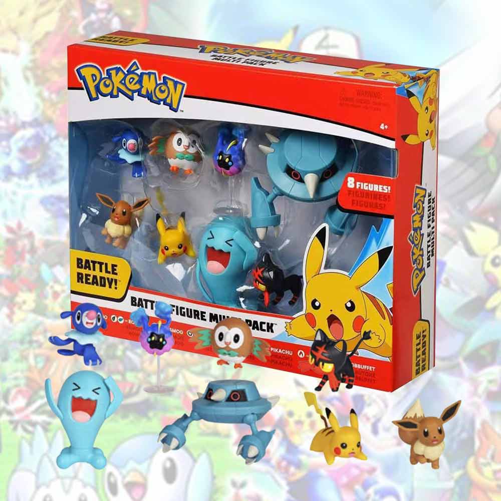 8 Pcs Set Pokemon Pocket Monsters Mega Battle Figure Multi Pack Figures Set