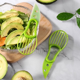 Avocado slice cutter 3 in 1 slicer knife cut fruit tools corer remover kitchen gadget multi-function slicer