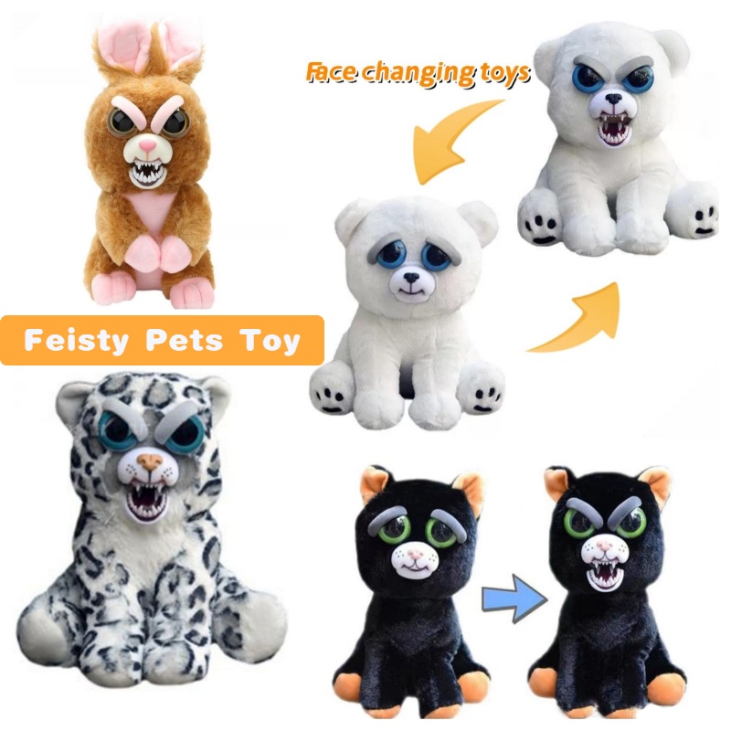 ✨Túi Xách Thiết Kế Đơn Giản Thời Trang Cao Cấp✨Feisty pets one second face change doll 22cm feisty pets toy nghịch ngợm pet tiktok những người yêu thích giáng sinh quà tặng đồ chơi nhồi bông vui nhộn cho trẻ em quà tặng trẻ em trang phục tiệc