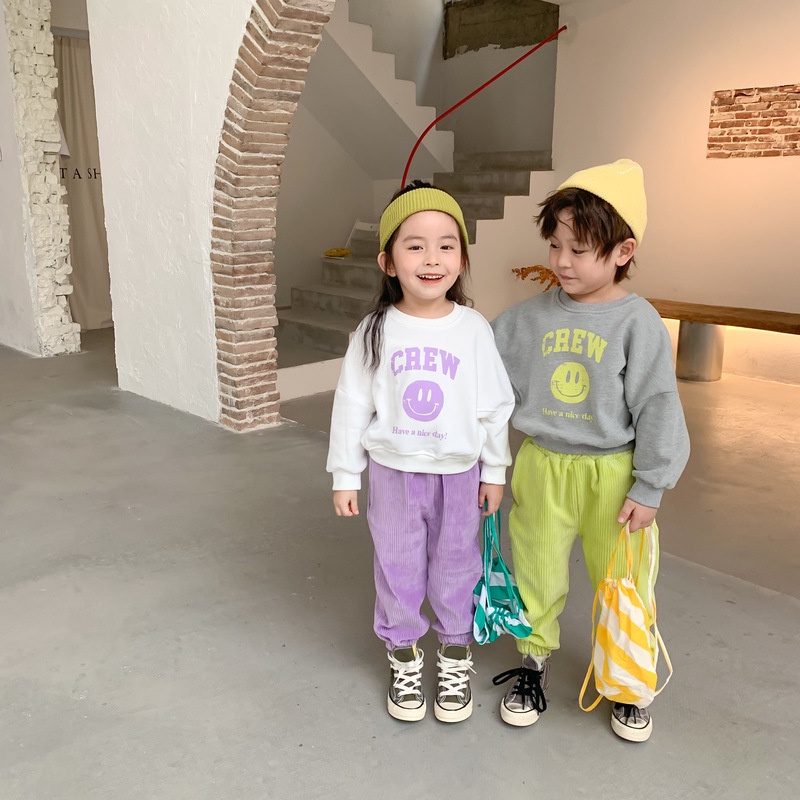 Áo len trẻ em cô gái hoạt hình áo in hình bé trai áo khoác thời trang giản dị