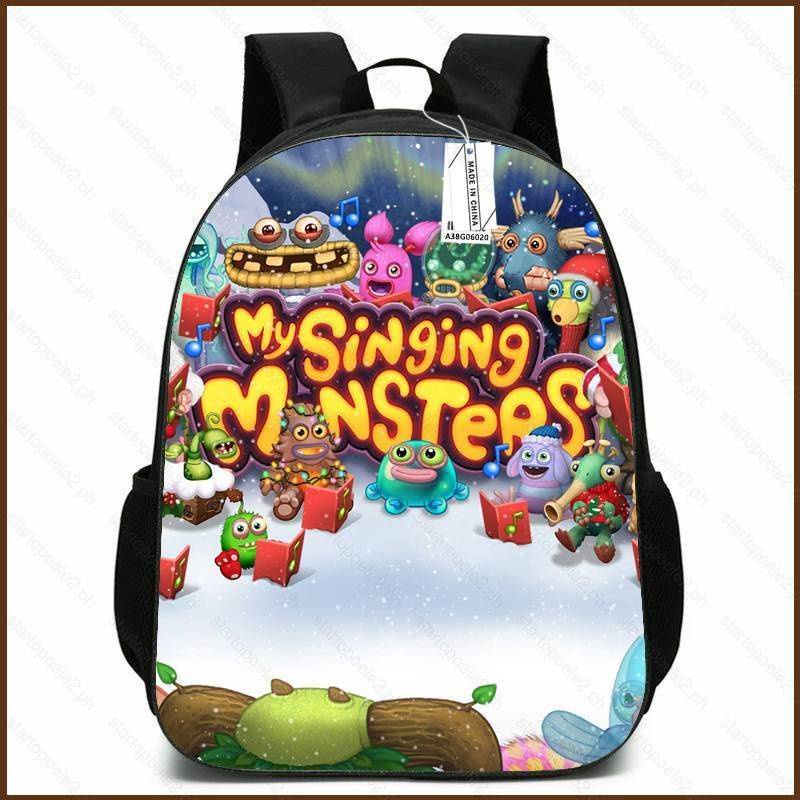Kira my singing monsters ba lô cho nữ nam sinh viên dung lượng lớn in thoáng khí túi đa năng cá tính