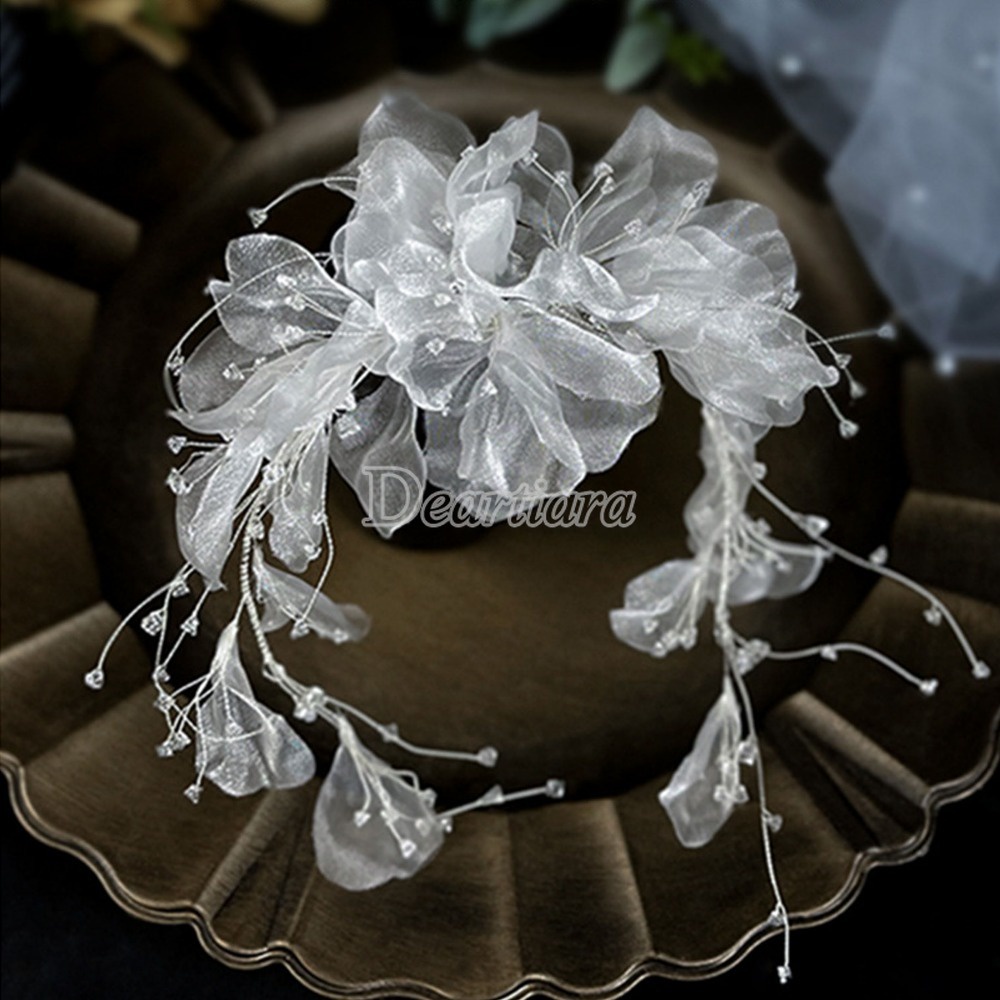 Thời trang hoa pha lê mũ nón chụp ảnh siêu bất tử váy cưới cô dâu váy cưới và phụ kiện trang điểm