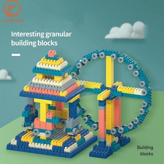 Ya dành cho trẻ em đồ chơi khối xây dựng hạt lớn bé trai và bé gái lắp ráp câu đố giáo dục sớm cho trẻ từ 3 đến 6 tuổi