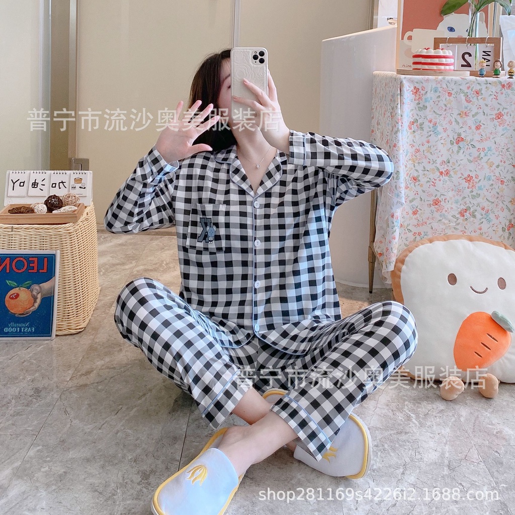 Bộ Đồ Ngủ Dài Tay In Hình Hoạt Hình bts Dành Cho Nữ