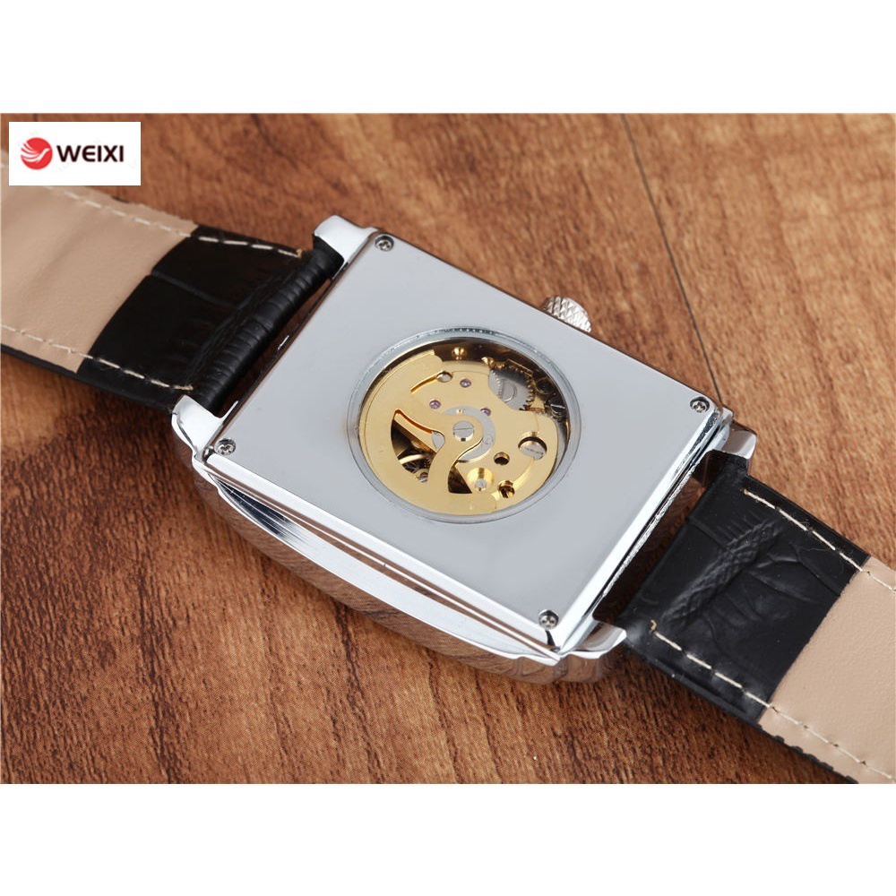 Đồng Hồ Cơ Tự Động Mặt Chữ Nhật Cho Nam