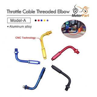 MOTOPARTS SHOP 1Pc 90 Degree Elbow Throttle Cable Adjuster Motorcycle Universal Repair Accessories