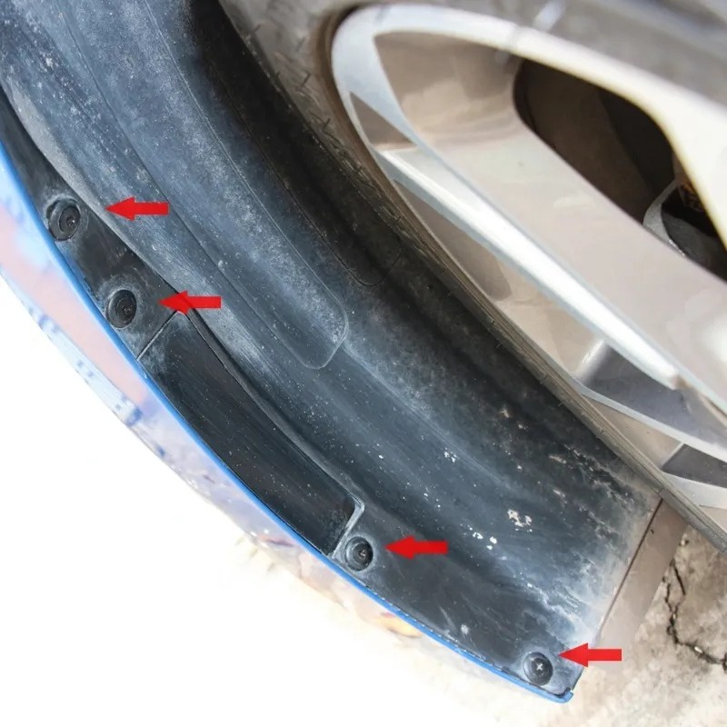 FENDER Bộ 50 Đinh Tán / Kẹp 8mm Bằng Nhựa Màu Đen Thông Dụng Cho Xe Hơi