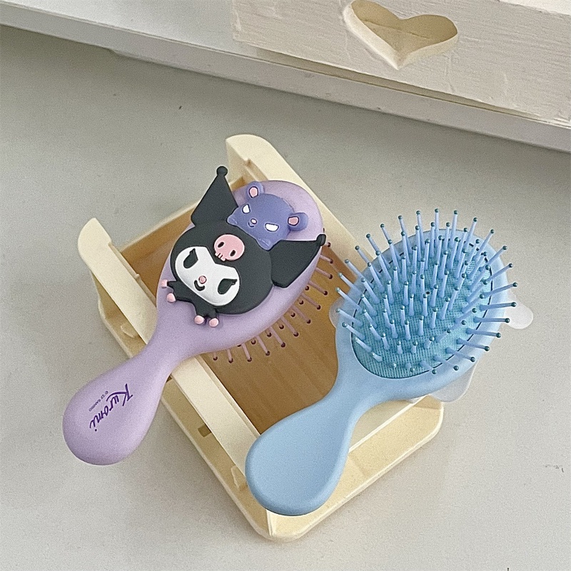 Popochacco Lược Chải Tóc Xoăn Mát Xa Da Đầu Họa Tiết Hoạt Hình Xinh Xắn Dành Cho Nữ