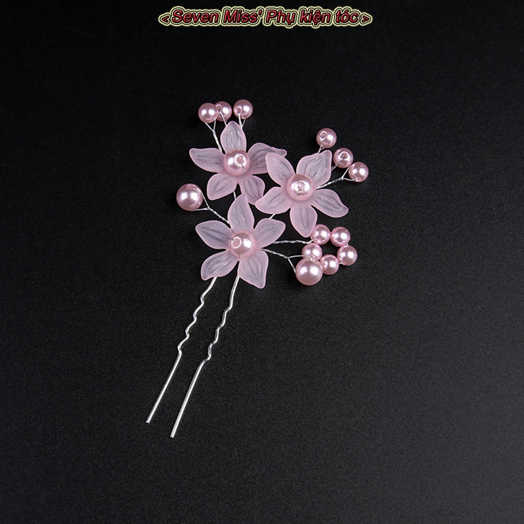 Phụ nữ u hình hoa kẹp tóc chắc chắn mũ cài tóc updos mũ cài tóc