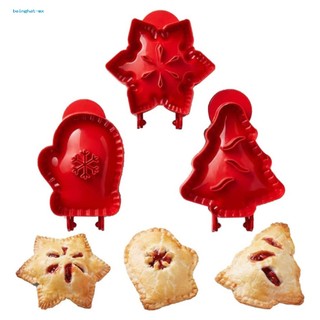 Beinghat snowflake cookie mold seal edges khuôn nướng khuôn bánh quy giáng sinh lễ hội bộ 3 hình bông tuyết và cây thông noel để nướng bánh bánh tart trái cây và bánh quy cho bạn