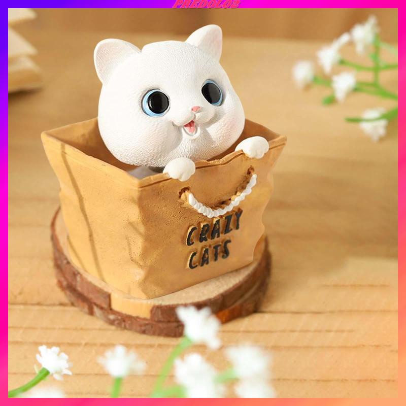 Mô Hình Chú Mèo Lắc Đầu Trang Trí Bảng Điều Khiển Xe Hơi Quán Cà Phê