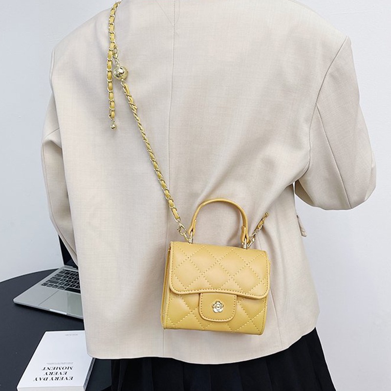 Túi Đeo Chéo Hình Vuông Nhỏ Phong Cách Phương Tây Chất Lượng Cao Cho Nữ