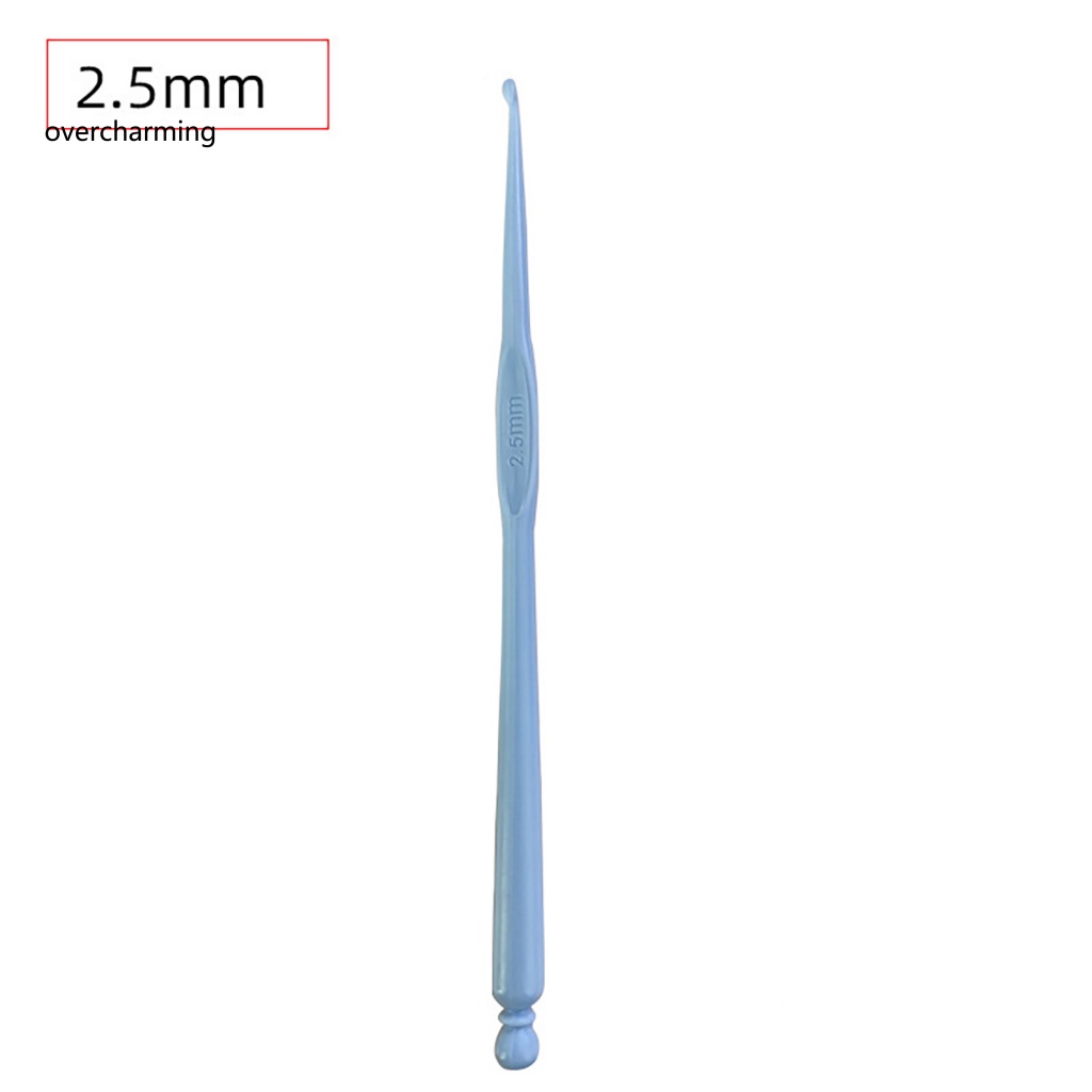 Bộ 12 Cây Kim Móc Len Tay Cầm Dài Màu Sắc Ngẫu Nhiên