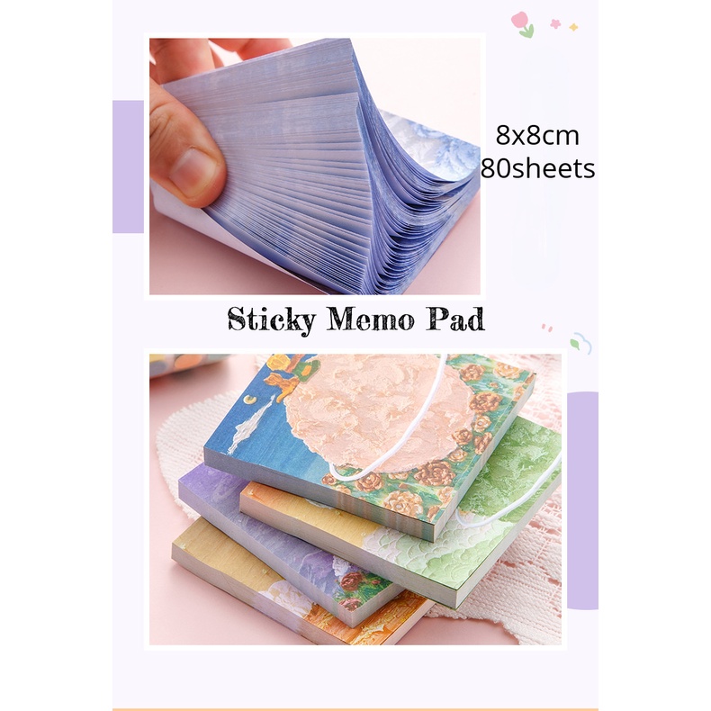 Set 80 Tờ Giấy Ghi Chú Họa Tiết Hoàng Tử Bé Dễ Thương Trang Trí Sổ Tay