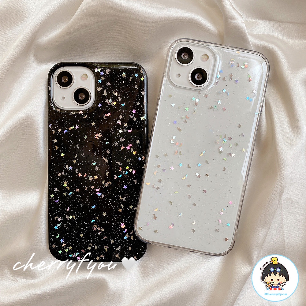 Ốp Điện Thoại TPU Mềm Chống Sốc Và Mồ Hôi Phối Kim Tuyến Lấp Lánh Cho IPhone 14 13 12 11 Pro Max XS XR 8 7 Plus